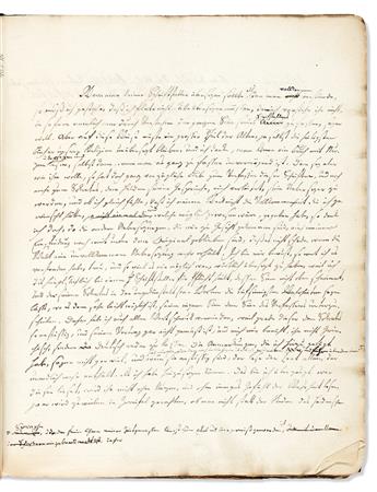 Manuscript on Paper: Plato (circa 428-347 BCE) Dialogum des Plato mit Biografischen Anmerkungen, Manuscript in German.